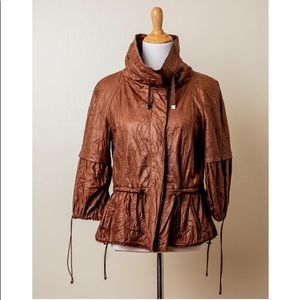 Jacket with strings.